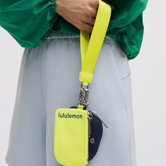 Lululemon Dual Pouch Wristlet- Sour Grape/Club Blue - Picture 1 of 6